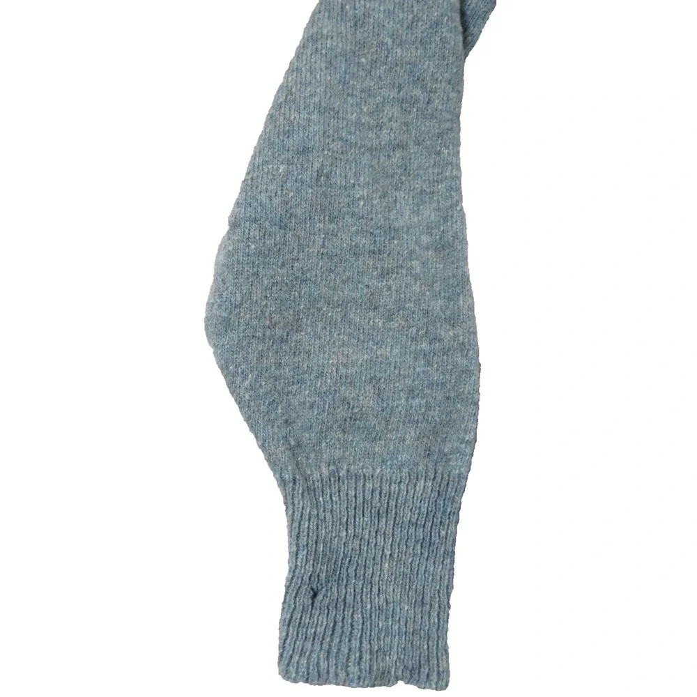 Sears Kings Road VTG 70s Cardigan Lambswool Blue Sweater Men M Pocket Knit FLAW